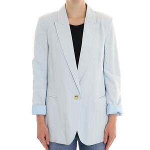 BLAZER MONOPETTO AZZURRO